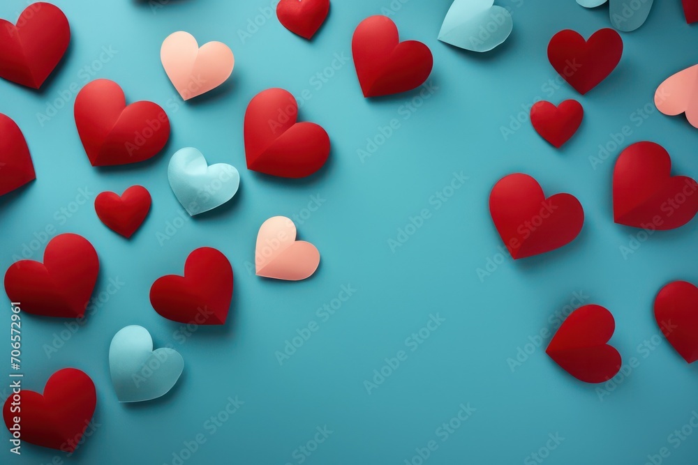 valentine's day hearts falling out of an envelope valentine's day hearts falling out of an envelope