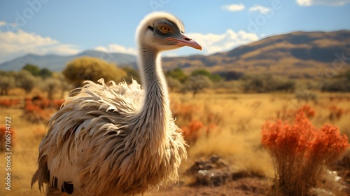 ostrich in the wild generative ai