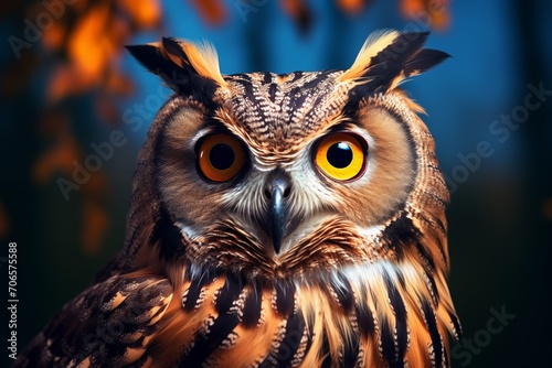 Owl in forest  © capuchino009