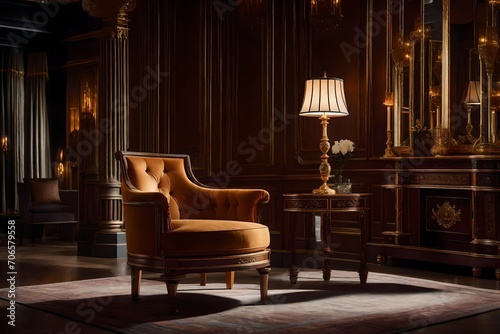  A luxurious setting showcasing classic furniture exquisitely captured in flawless lighting © Mehram