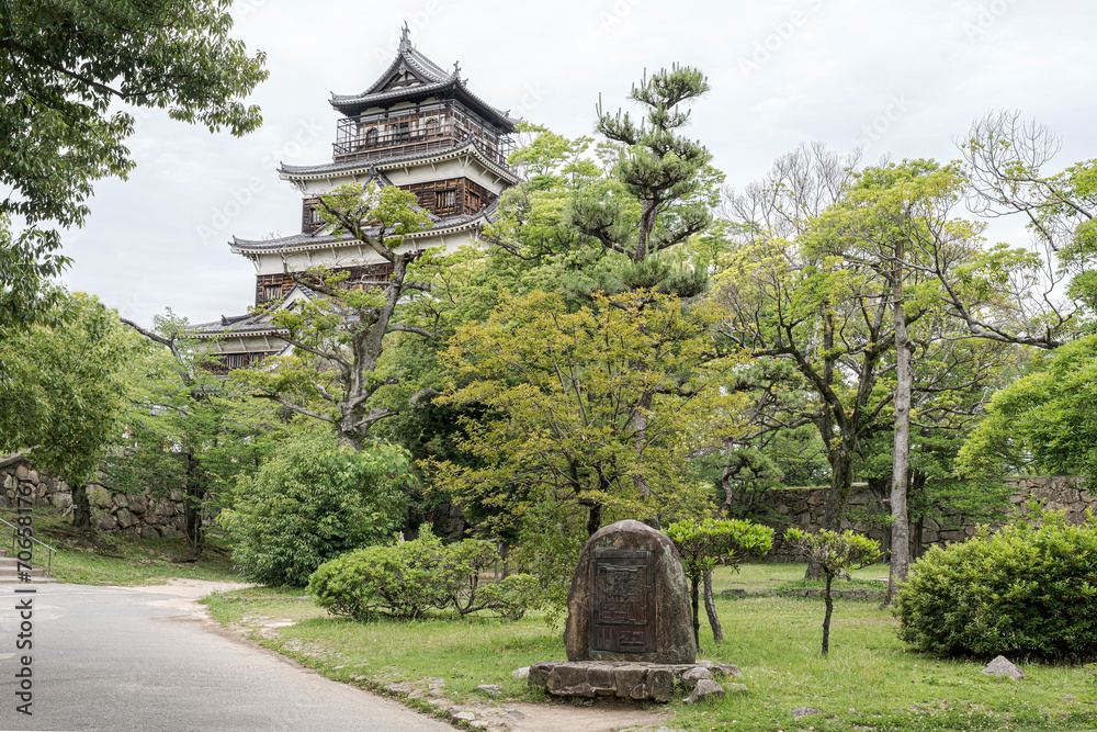 Himeji Castle in Japan.
Immense castle seen with a monumental perspective. Himeji Castle in Japan.
Immense castle seen with a monumental perspective.