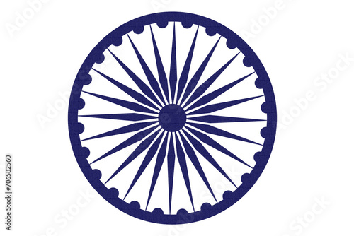 indian national emblem ashok chakra or ashok wheel isolated cutout in transparent background,png format