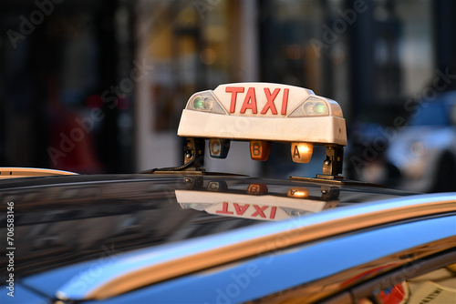 Fototapeta Naklejka Na Ścianę i Meble -  parisien taxi