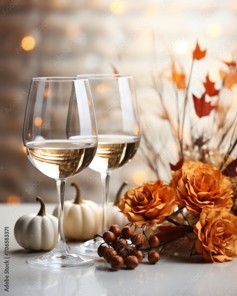All white elegant thanksgiving dining table setup All white elegant thanksgiving dining table setup