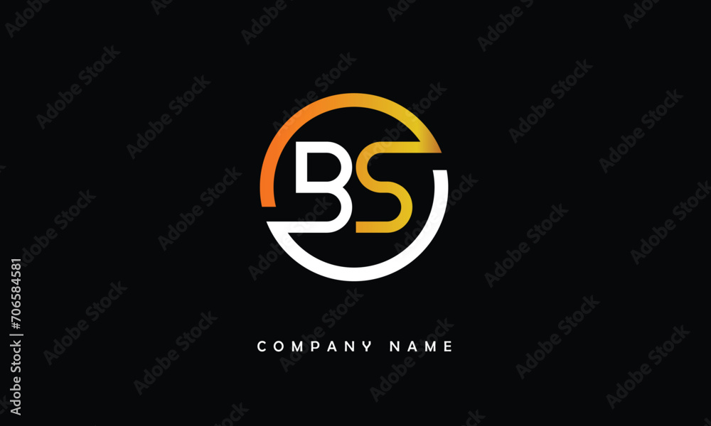 BS, SB, B, S Abstract Letters Logo Monogram BS, SB, B, S Abstract Letters Logo Monogram