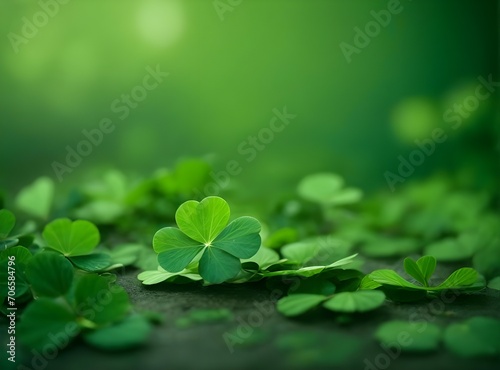 St. Patrick's Day green clover background
