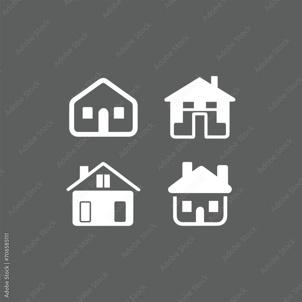 house icon set