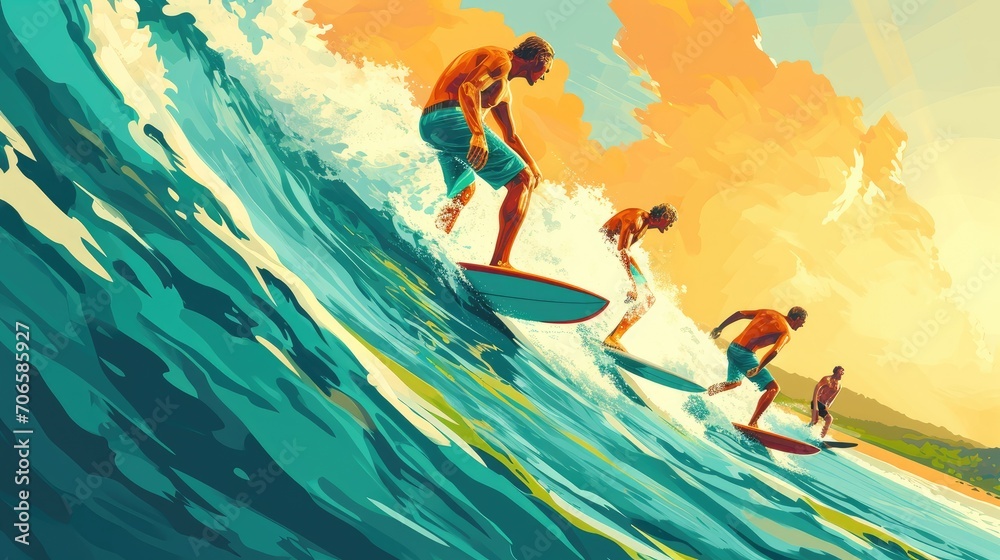 Surf's Up: Summer Surfing Fun
