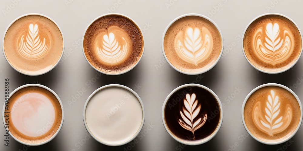 Symphony of Latte Art – An Assortment of Coffee Creations Symphony of Latte Art – An Assortment of Coffee Creations