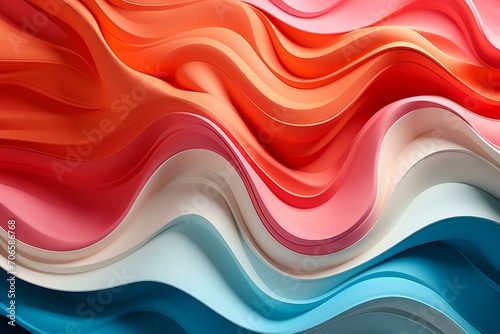 Abstract Waves in Gradient Hues