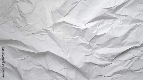 Crumpled of white paper for background and texture concept. photo
