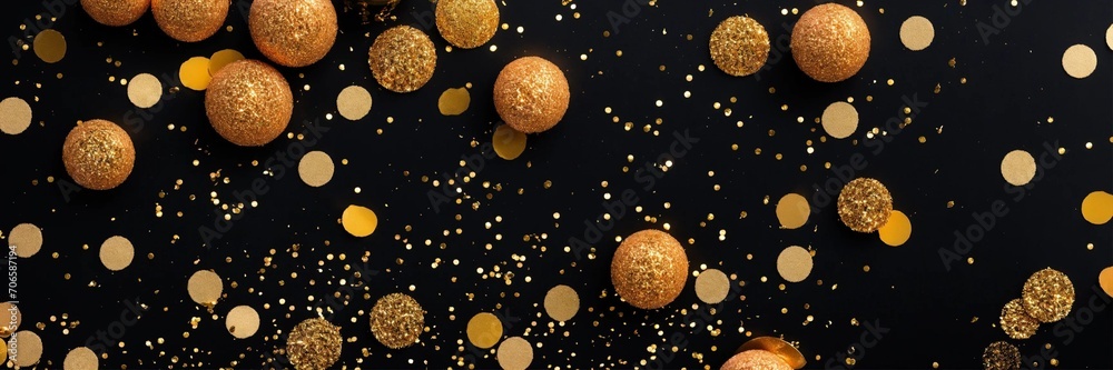 festive golden-black abstraction festive golden-black abstraction