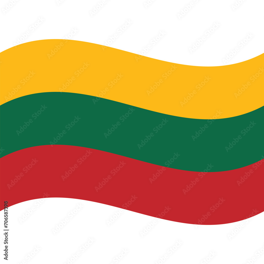 Lithuania flag in waving. Flag of Lithuania. Lithuania flag in waving. Flag of Lithuania.