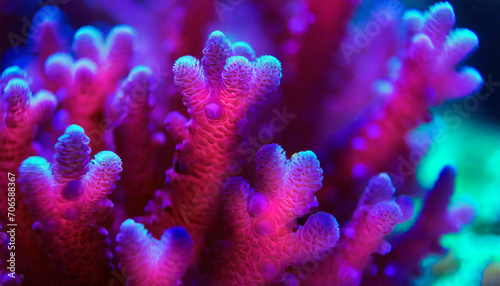 Underwater Ecosystem Coral Reef Macro Shot