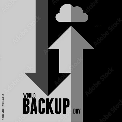 Vector illustration of World Backup Day.