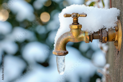 Winter Maintenance Snow On Outdoor Faucets, Home Care
