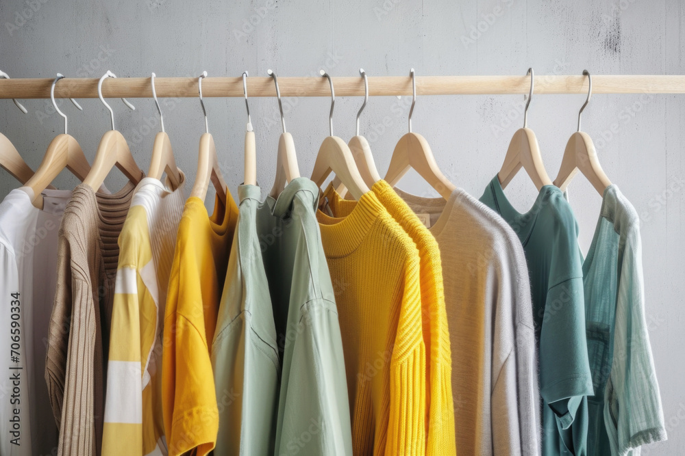 Elegant Display Of Women's Fashion On Minimalist Background Elegant Display Of Women's Fashion On Minimalist Background