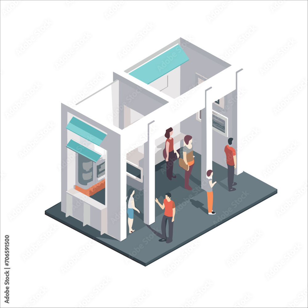 Hybrid shopping concept - customers make purchases both in physical retail and online store Hybrid shopping concept - customers make purchases both in physical retail and online store