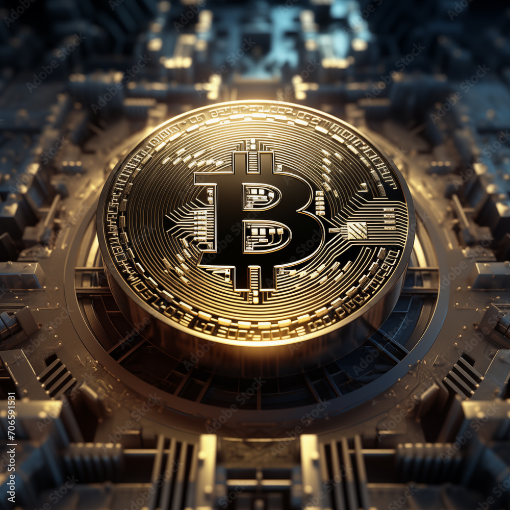 Bitcoin futuristic computer technology wallet Bitcoin futuristic computer technology wallet