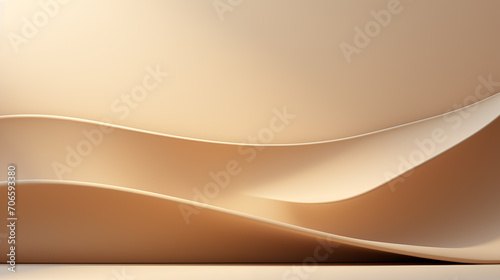 Gentle curves of beige softness rise and fall in a smooth, wave-like motion, imparting a sense of calm luxury to the observer