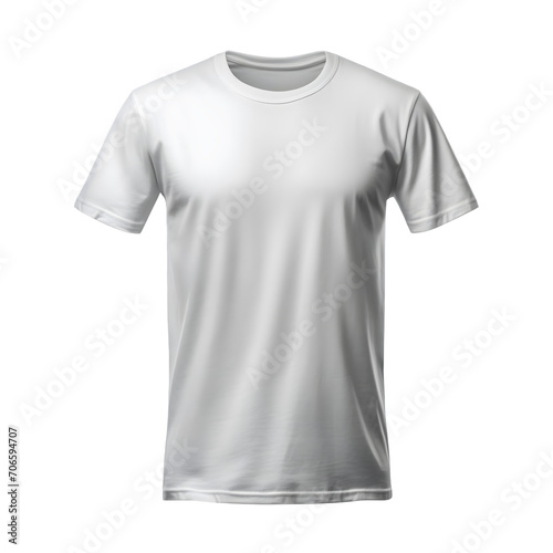 white t shirt mockup isolated on transparent background