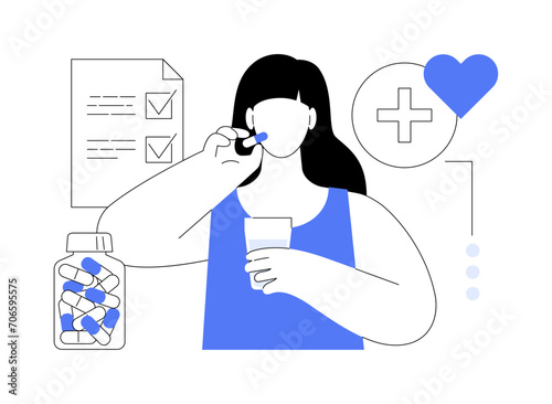 Dietary supplement isolated cartoon vector illustrations.