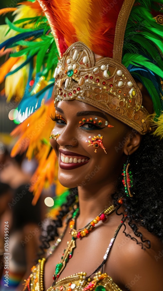 Sensual attractive woman carnival participant in Rio Sensual attractive woman carnival participant in Rio