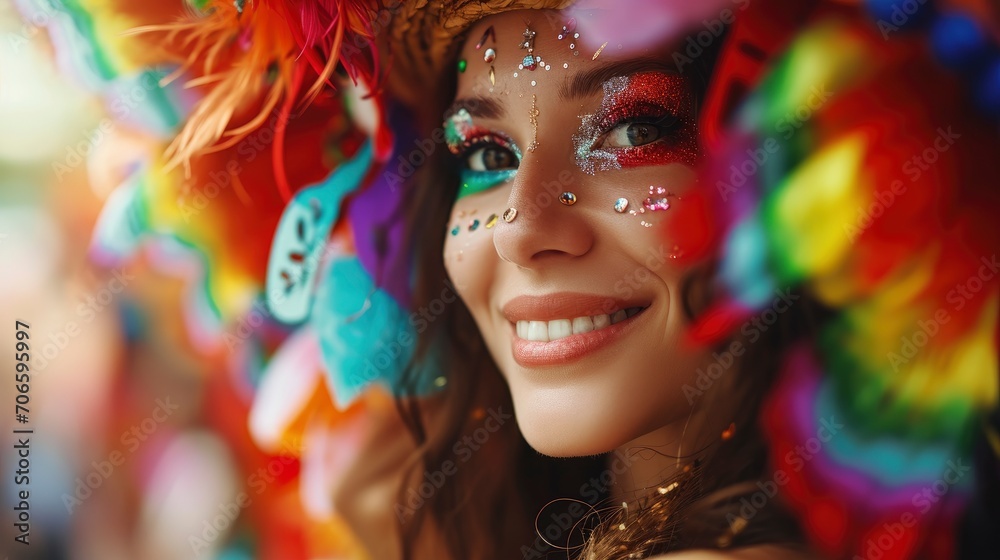 Supermodel woman carnival participant Supermodel woman carnival participant