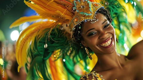 Sensual Samba dancer at Rio Carnival