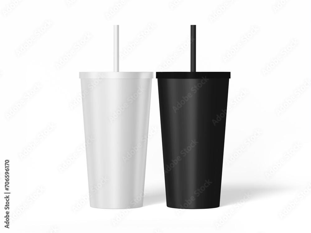 3D illustration. Soft drink cup isolated. 3D illustration. Soft drink cup isolated.