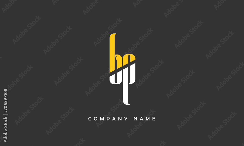 BP, PB, B, P Abstract Letters Logo Monogram BP, PB, B, P Abstract Letters Logo Monogram
