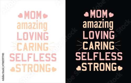 Obraz na płótnie Mother love t shirt design ,To the world you are a mother but to your family you are the world, mothers day love mom t shirt design best selling funny t shirt design typography creative custom w salonie