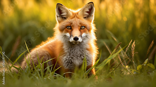 fox in the grass © Aki