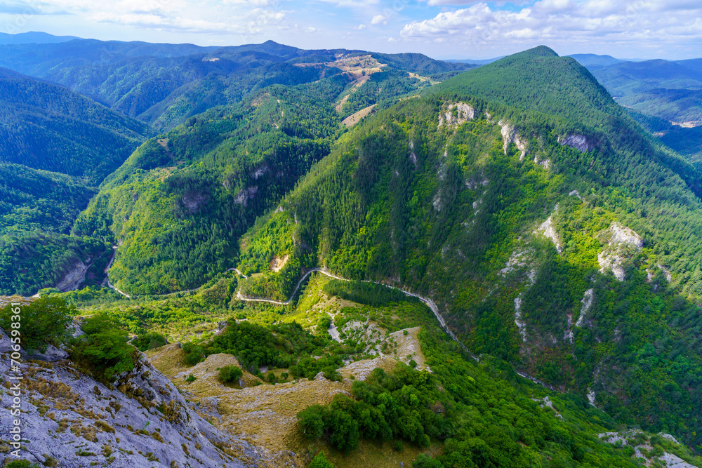 Buynovo River Gorge landscape, from the Eagle Eye