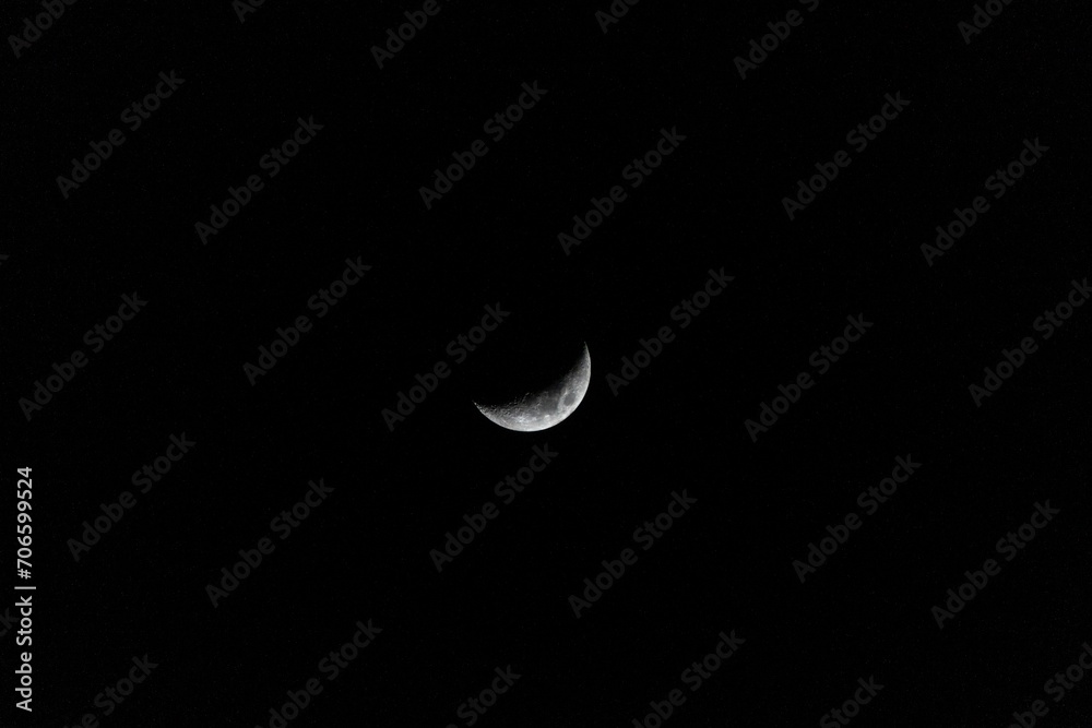 Lunar photography. Earth's moon as it orbits our planet through space Lunar photography. Earth's moon as it orbits our planet through space