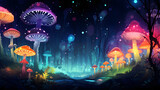 Magical Mushrooms in the mystery land