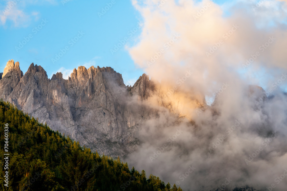 The Kaiser Mountains in the alps of Austria The Kaiser Mountains in the alps of Austria