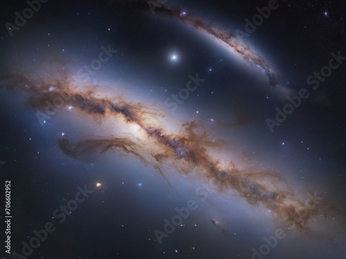 milkyway galaxy in the space