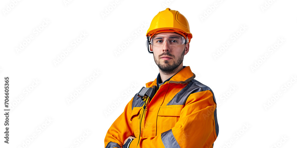 engineer in uniform with a proud position in the studio on a white background full growth in the studio isolated on a white background. engineer in uniform with a proud position in the studio on a white background full growth in the studio isolated on a white background.