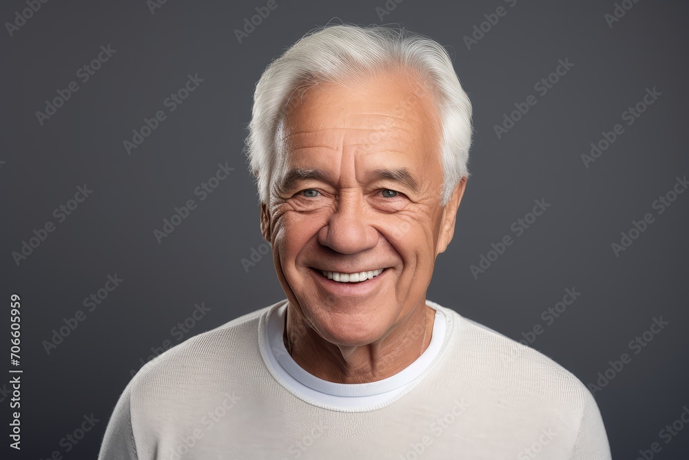 Elderly Gentleman's Joyful Expression: A Close-Up Portrait Elderly Gentleman's Joyful Expression: A Close-Up Portrait