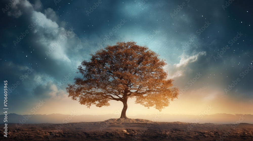 tree at night tree at night