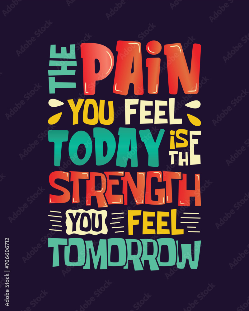 Fototapeta premium Motivational hand-drawn free vector illustration. typography poster or t-shirt.