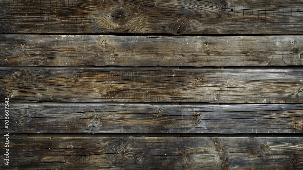 Close-Up of Wooden Wall Made of Planks Close-Up of Wooden Wall Made of Planks