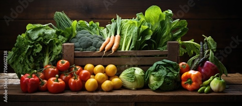 Shot of a crate filled with a variety of fresh organic produce.