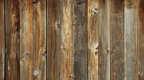 Close-up View of a Postless Wooden Fence