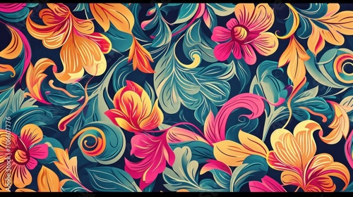 Colorful Floral Background With Abundant Flowers