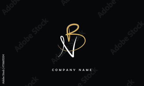 BN, NB, B, N Abstract Letters Logo Monogram