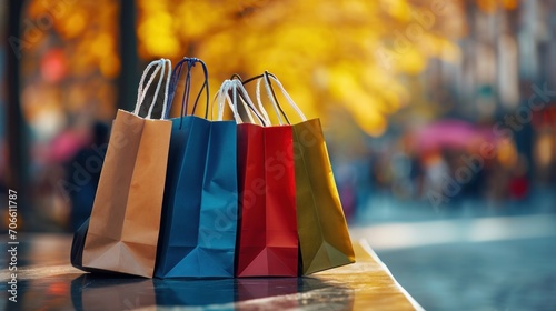 Assorted Vibrant Bags Arranged Neatly on Table