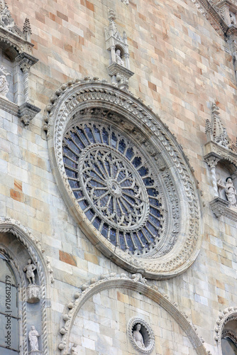 rosone duomo di como, italia, rose window of the cathedral of como, italy 