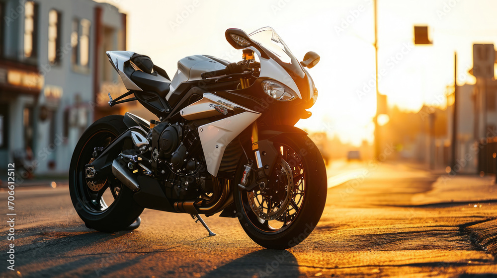 motorcycle on the street